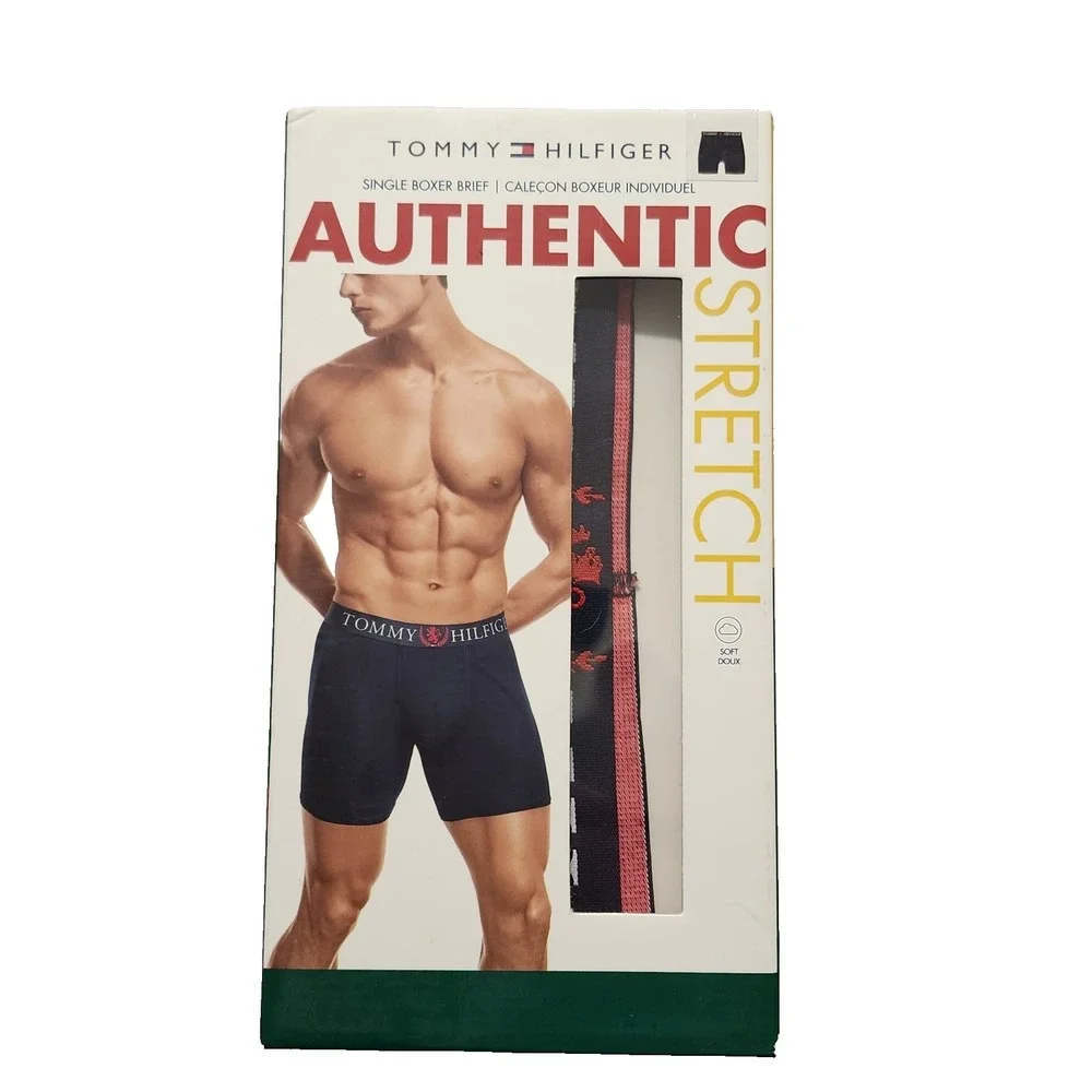 Tommy Hilfiger Men's Single Boxer Brief Autentic Stretch Green Size M